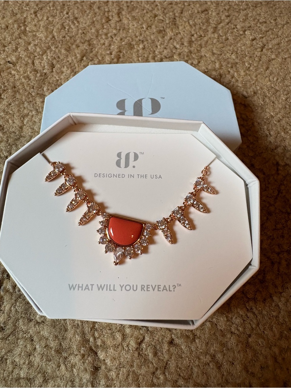 Rock Candy Coral Statement Necklace